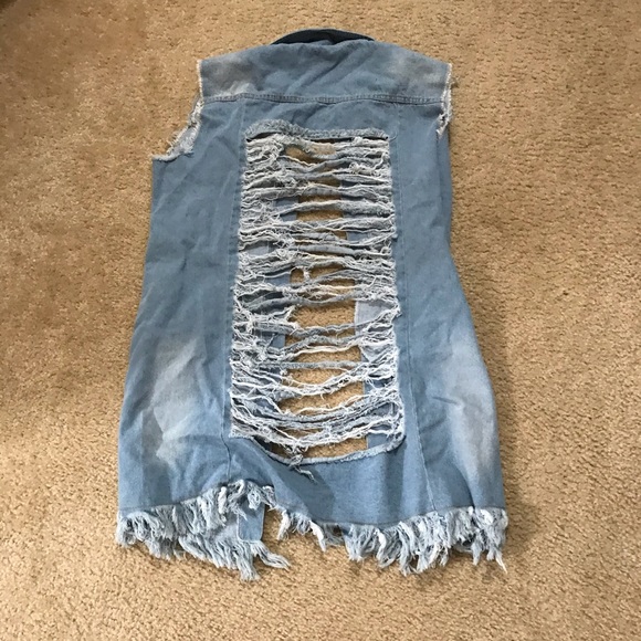 Distressed Jean Jacket - Picture 3 of 3